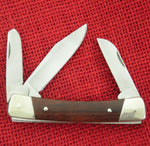 Buck 0703 703 Colt Wood Handle Pocket Knife 3 Blade 420HC USA Made 1991