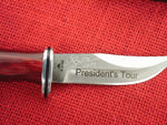 Buck 0212CWSSH 212 Fixed Ranger Knife 2019 President's #59/115 Tour Cherrywood CJ Signed USA Lot#BU-75