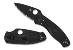 Spyderco C136SBBK Persistence Lightweight Value Folder Knife Black Serrated Blade FRN Handle Liner Lock