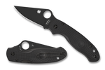 Spyderco C223PBBK Para 3 CTS BD1N Black Plain Edge Knife FRN Handle Lightweight Compression Lock USA Made