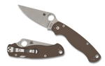Spyderco C81GPBN15V2 Paramilitary Para 2 Sprint Run 2023 Knife 15V Steel Brown G10 USA
