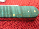 Case 23362 Barlow 2019 Turquoise Curly Maple Wood Pocket Knife 72009 1/2 SS USA Made