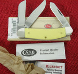 Case 30118 Sowbelly Bose Yellow Synthetic Knife TB3339 CV Chrome Vanadium 2021 USA Made