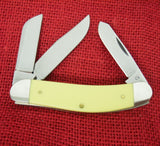 Case 30118 Sowbelly Bose Yellow Synthetic Knife TB3339 CV Chrome Vanadium 2021 USA Made