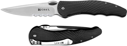 Columbia River CRKT 1061 Enticer Fire Safe Thumb Disk Assisted Opening Knife MJ Lerch Serrated