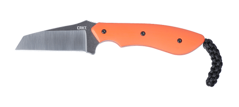 Columbia River CRKT 2399 S.P.I.T. Small Pocket Inverted Tanto Neck Knife Fixed Blade Orange G10 Alan Folts