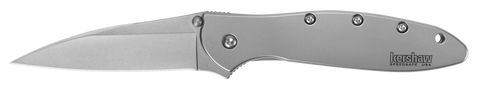Kershaw 1660 Leek SpeedSafe Assisted Opening Flipper Knife Stainless Frame Lock Ken Onion EDC USA