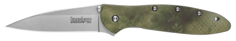 Kershaw 1660CAMO 1660 Leek Camo Aluminum SpeedSafe Assisted Opening Flipper Knife Ken Onion EDC USA