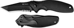 Columbia River CRKT K495KKS Shenanigan T Ken Onion Design Flipper Knife Partially Serrated Tanto