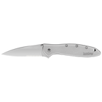 Kershaw 1660ST 1660 Leek SpeedSafe Assisted Opening Flipper Serrated Knife Stainless Frame Lock Ken Onion EDC USA