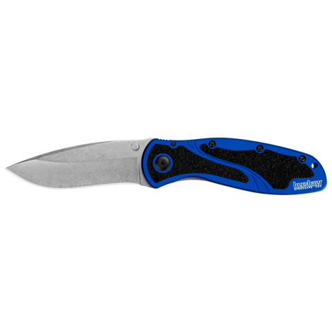 Kershaw 1670NBSW 1670 Blur SpeedSafe Assisted Opening Knife Liner Lock Blue Aluminum Ken Onion USA
