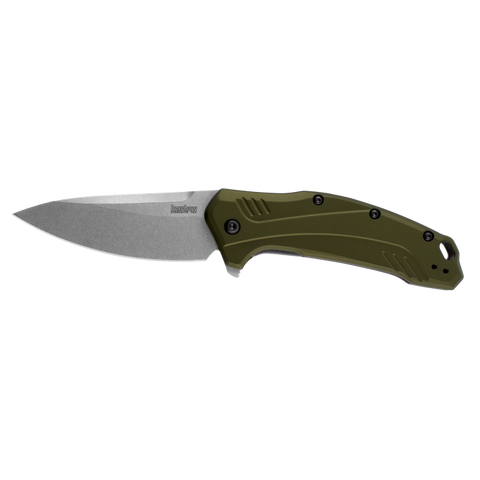 Kershaw 1776OLSW 1776 Link CPM 20CV SpeedSafe Assisted Opening Knife Olive Green Aluminum USA