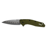 Kershaw 1812OLCB 1812 Dividend SpeedSafe Assisted Opening Knife N690/CPM-D2 Composite Olive Green Aluminum Liner Lock USA