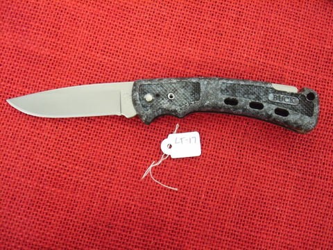 Buck 0442 442 Bucklite Marbled Gray Color Folding Pocket Knife Lockback USA Made 2000 Lot#LT-17