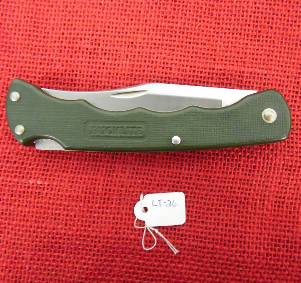 Buck 0426 426 Bucklite Pre Date Code Green Folding Knife Lockback 