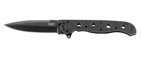 Columbia River CRKT M16-01KS Flipper Knife Plain Black Spear Point Stainless Handle Frame Lock Kit Carson