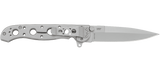 Columbia River CRKT M16-03SS Kit Carson Flipper Knife Frame Lock Spear Point Blade Stainless Handle