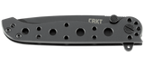 Columbia River CRKT M16-10KS Kit Carson Flipper Knife Black Frame Lock Tanto Point Stainless Handle
