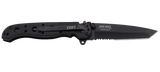 Columbia River CRKT M16-10KZ Kit Carson Flipper Knife Liner Lock Tanto Point GFN Handle Serrated