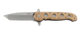 Columbia River CRKT M16-14ZSF Carson Special Forces Flipper Knife Tan GFN Handle Tanto 3-Point Serrations