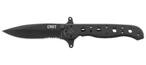 Columbia River CRKT M21-10KSF Serrated Flipper Knife Dual Guards Stainless Handle Frame Lock Kit Carson