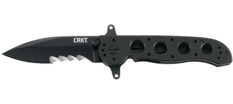 Columbia River CRKT M21-12SFG Flipper Knife Veff Serrations G10 Liner Lock Dual Guard Kit Carson